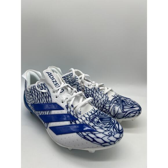 Adidas Adizero Electric Football Cleats Royal Blue White IH8569 Men Size 12 - Picture 11 of 12
